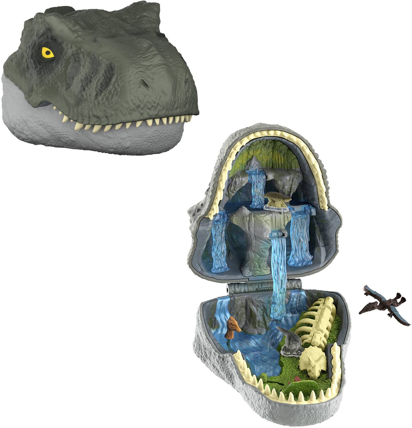 Alt View 1. Mattel - Mattel - Jurassic World: Rebirth Micro Adventures Tyrannosaurus Rex Playset   - COLLECTIBLES - Multicolor.