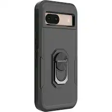 Angle. SaharaCase - Raider Series Kickstand Case for Google Pixel 8a - Scorpion Black.