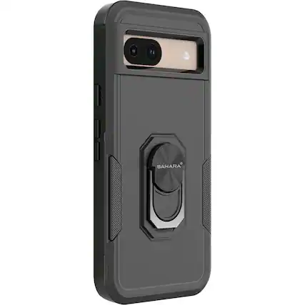 Angle. SaharaCase - Raider Series Kickstand Case for Google Pixel 8a - Scorpion Black.