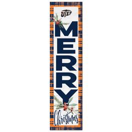 Jardine - UTEP Miners 12'' x 48'' Outdoor Merry Christmas Leaner - White
