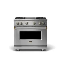 Viking - 5 Series 5.1 Cu. Ft. Freestanding Liquid Propane Gas Convection Range - Stainless steel - Front_Zoom