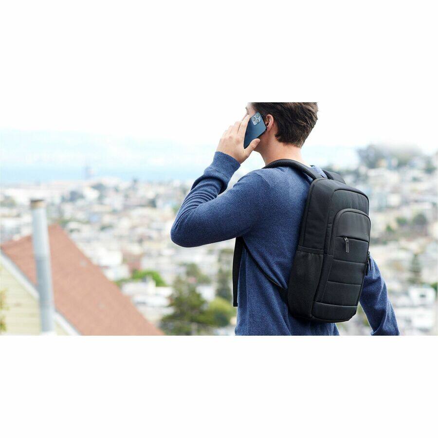 Alt View 7. Kensington - Kensington Carrying Case (Backpack) for 14" Notebook - Black - Polyester, Mesh Fabric Body - Shoulder Strap - Black.