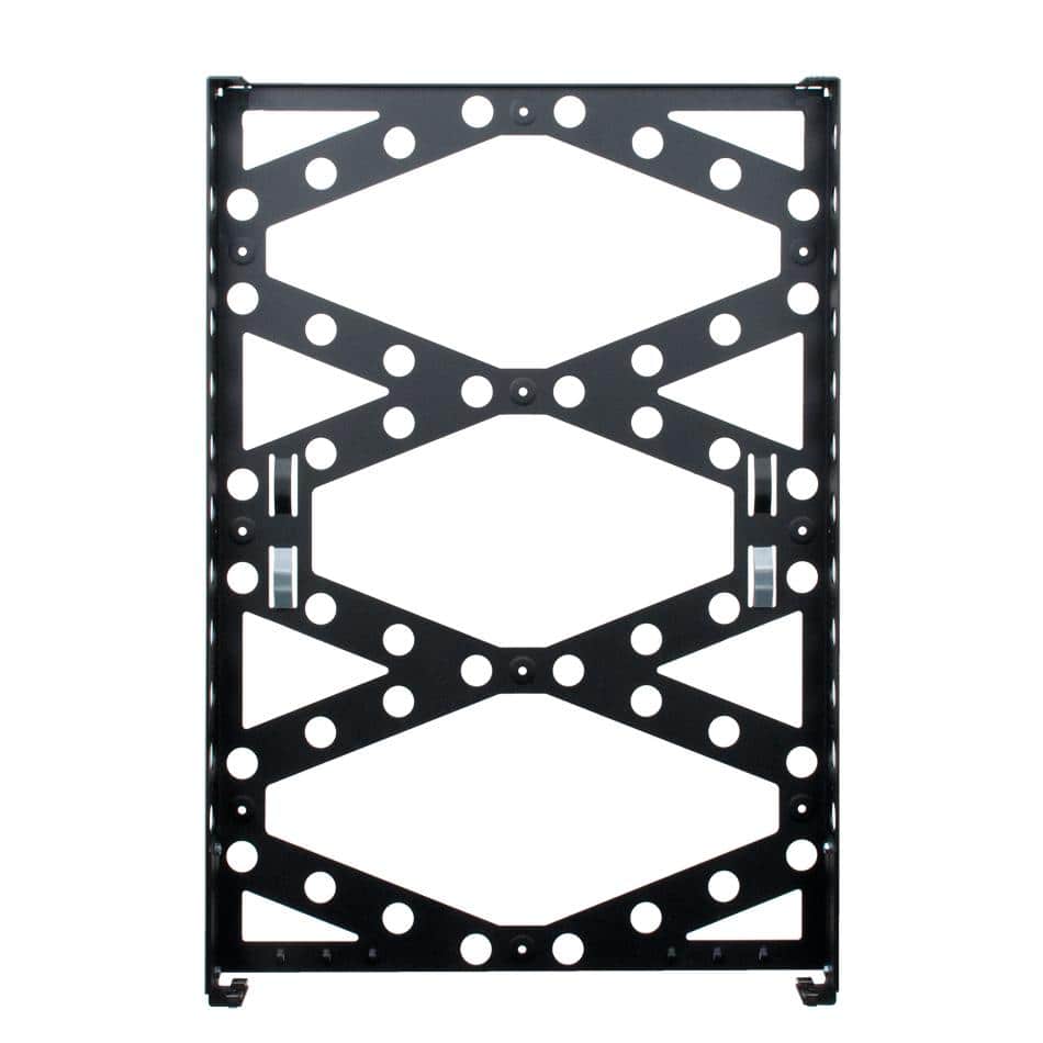RackSolutions - 2U Covered Vertical Wall Mount Rack - Black