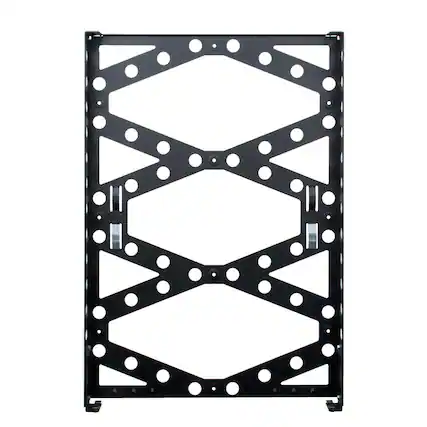 Front. RackSolutions - RackSolutions 2U Covered Vertical Wall Mount Rack for Server and Network Equipment, 105 lb Capacity - Black.