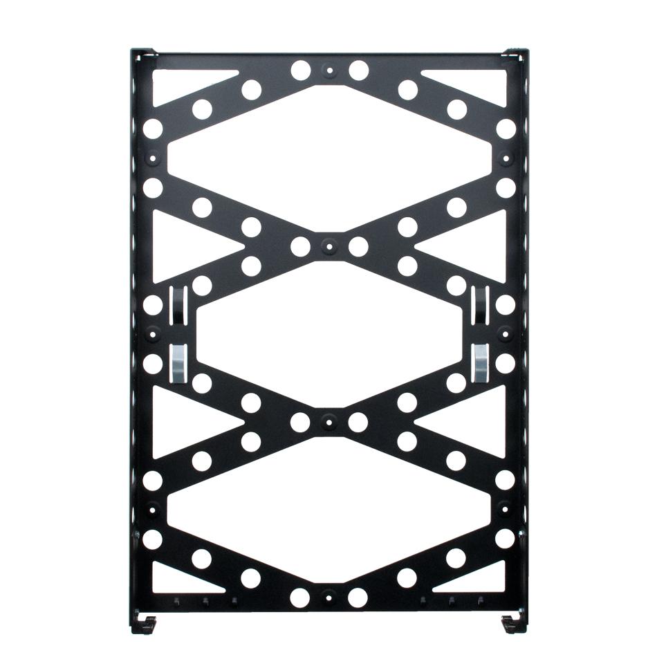 Front. RackSolutions - RackSolutions 2U Covered Vertical Wall Mount Rack for Server and Network Equipment, 105 lb Capacity - Black.