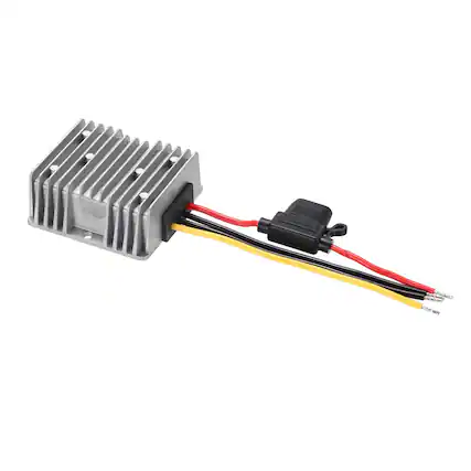 Front. Unique Bargains - DC 24V to 12V 15A 180W Step Down Converter with Fuse Waterproof Module for Car Truck - Silver.