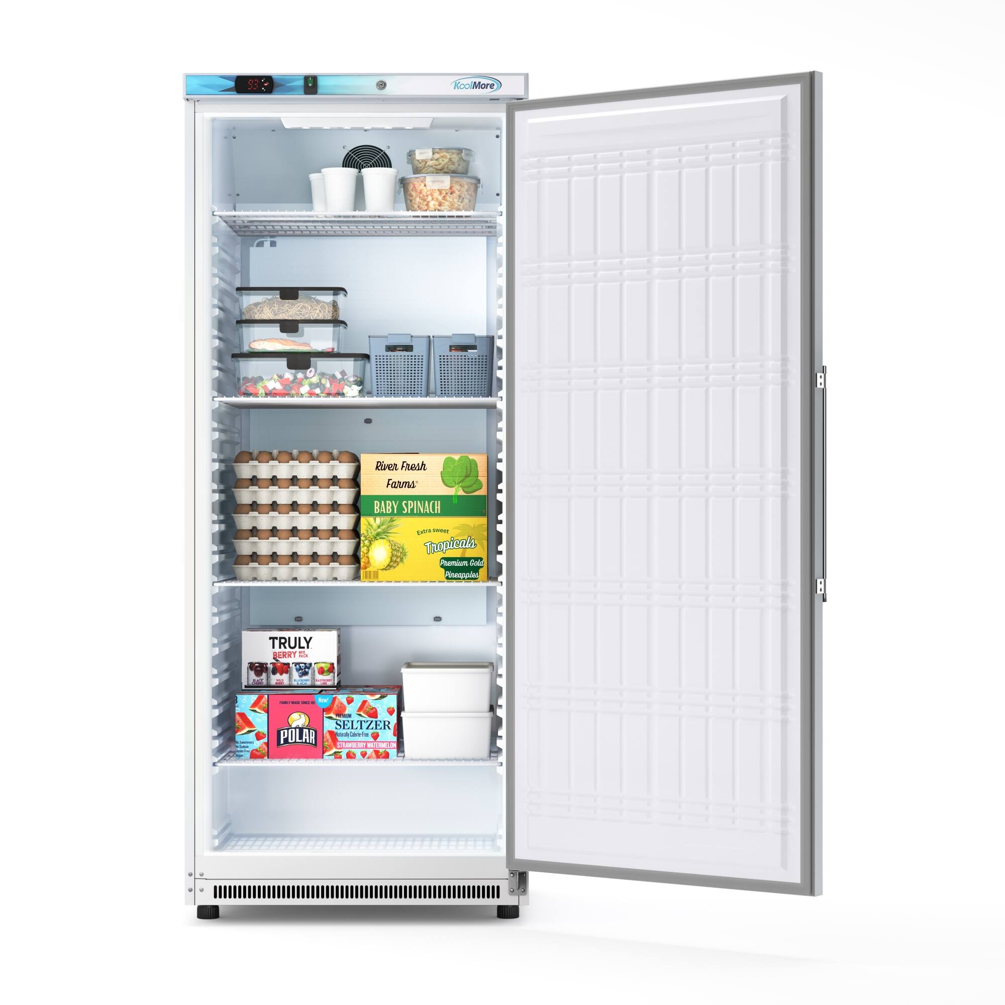 Koolmore - 20 Cu. Ft. Commercial Reach-in Refrigerator with Manual Defrost (KM-RMD20WH) - White