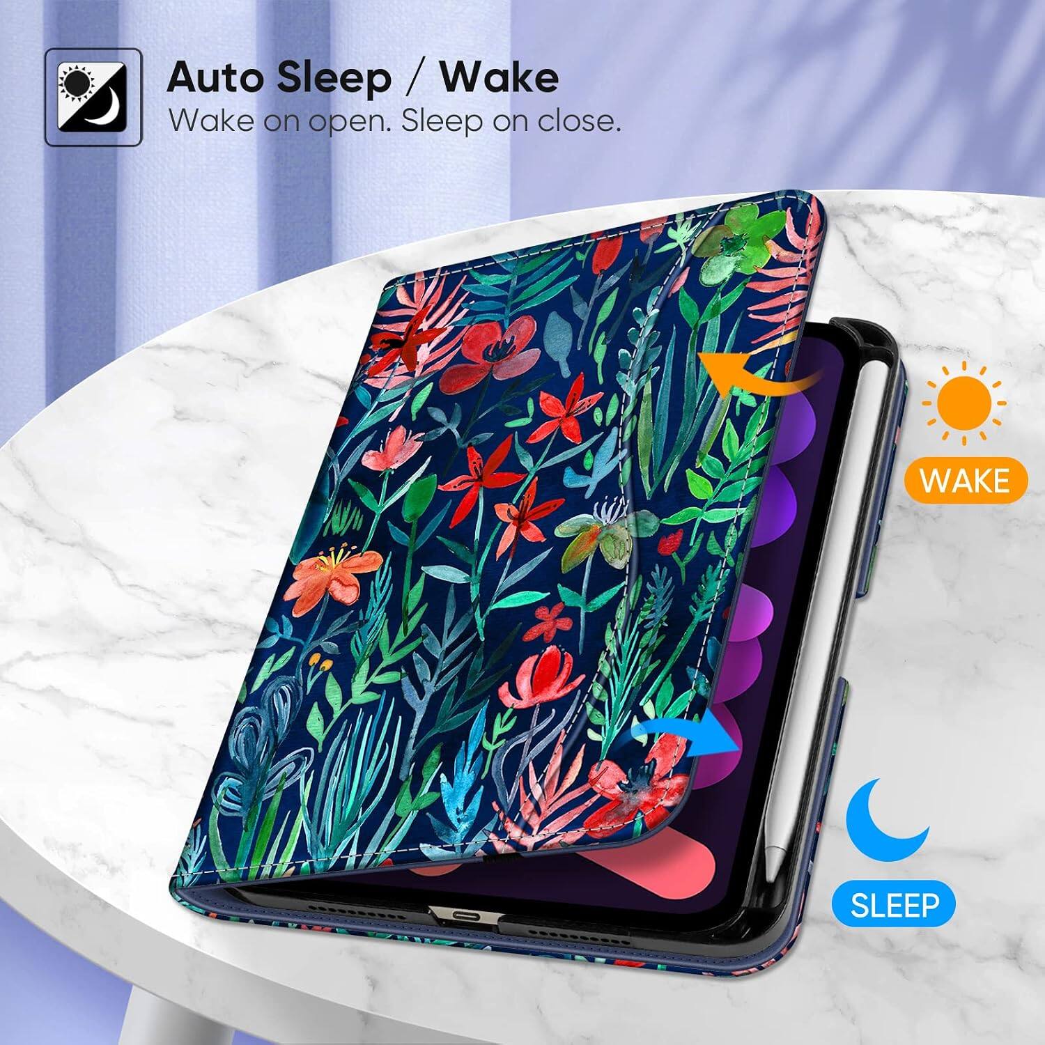 Auto Sleep / Wake  
Wake on open. Sleep on close.