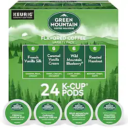 Green Mountain - Variety Pack Coffee Keurig® K-Cup® Pods, Light Roast, 24/Box (5000374160)