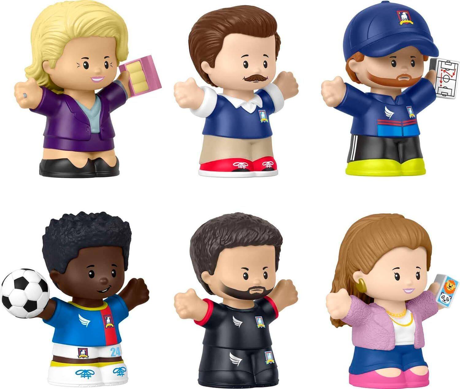 Alt View 4. Little People - Fisher-Price Little People Collector Ted Lasso 6-Piece Special Edition Figure.