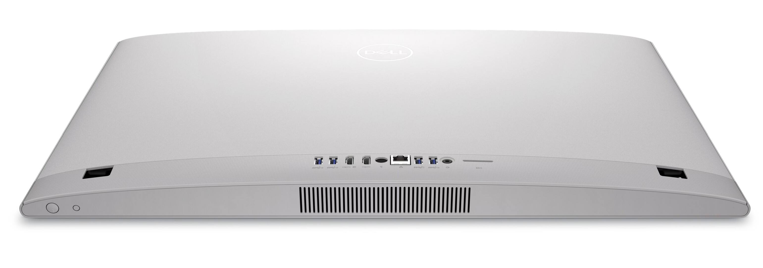 Left. Dell - FHD 24 All In One EC24250 Desktop, Intel Core 3 100, 8GB RAM, 512GB NVMe, Webcam, HDMI, Win 11 Pro, Wireless KB & Mouse. - White.