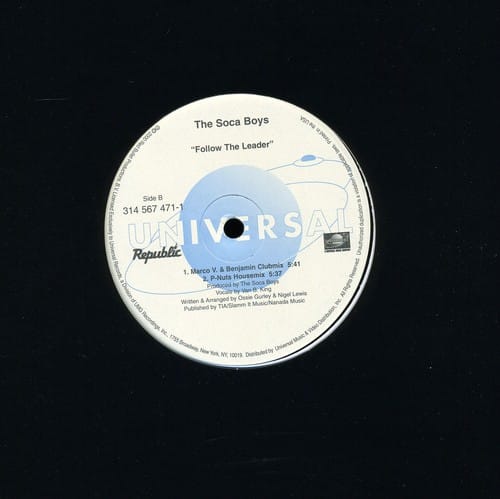 The Soca Boys - Follow the Leader   - 12-INCH SINGLE [12 inch Vinyl Single]