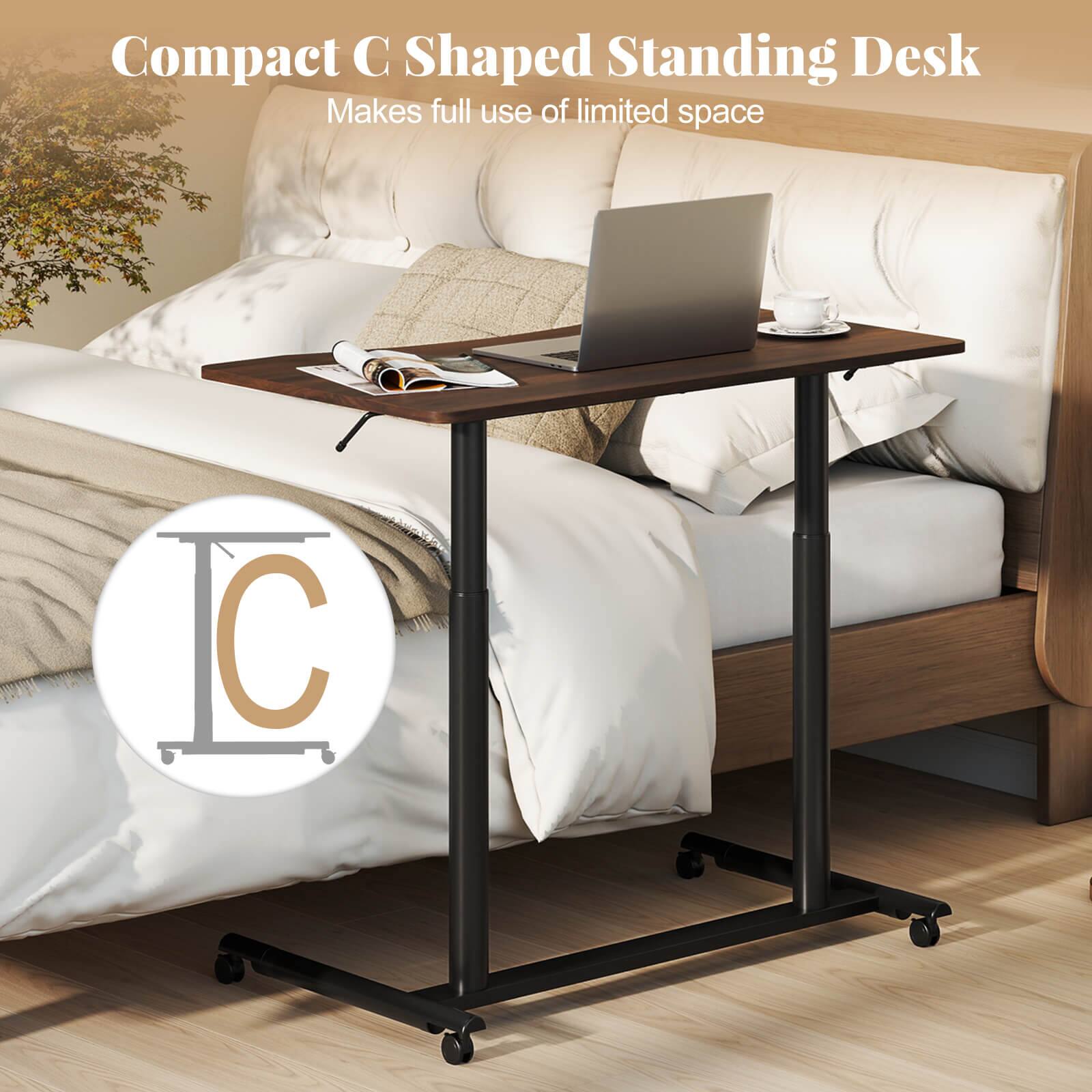 Compact C Shaped Standing Desk  
Makes full use of limited space