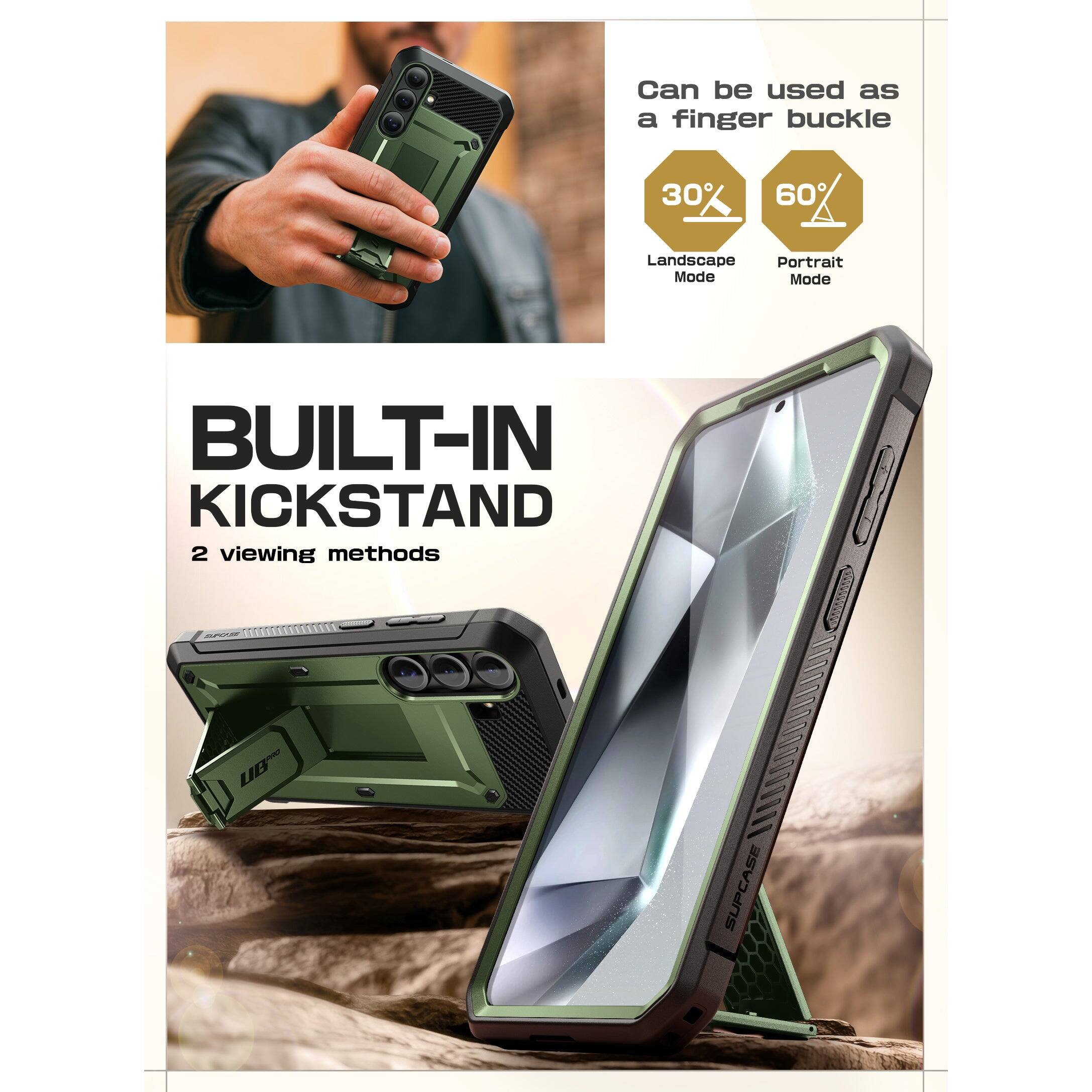 Can be used as a finger buckle

30° Landscape Mode

60° Portrait Mode

BUILT-IN KICKSTAND

2 viewing methods