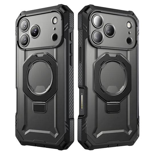 Left. SUPCASE - UB Grip Pro MagSafe Case for iPhone 17 Pro Max – Sleek Protection + HD Tempered Glass Screen Guard - Black.