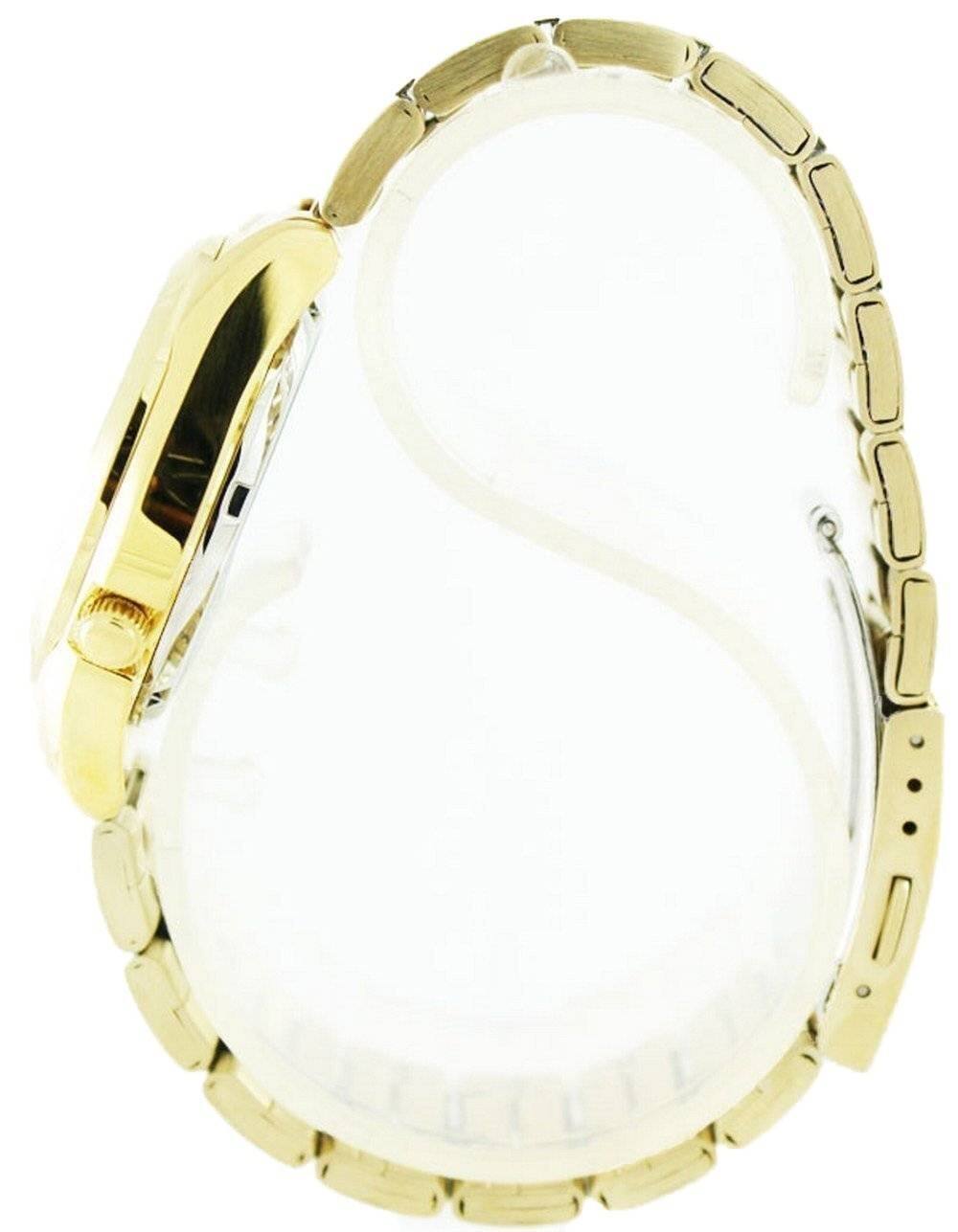 Angle. Seiko - Automatic SNKL48 SNKL48K1 SNKL48K Men's Watch - Gold.