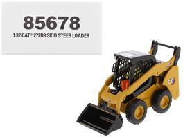 CAT Caterpillar 272D3 Skid Steer Loader with Operator Yellow "High Line" Series 1/32 Diecast Model by Diecast Masters - Yellow
