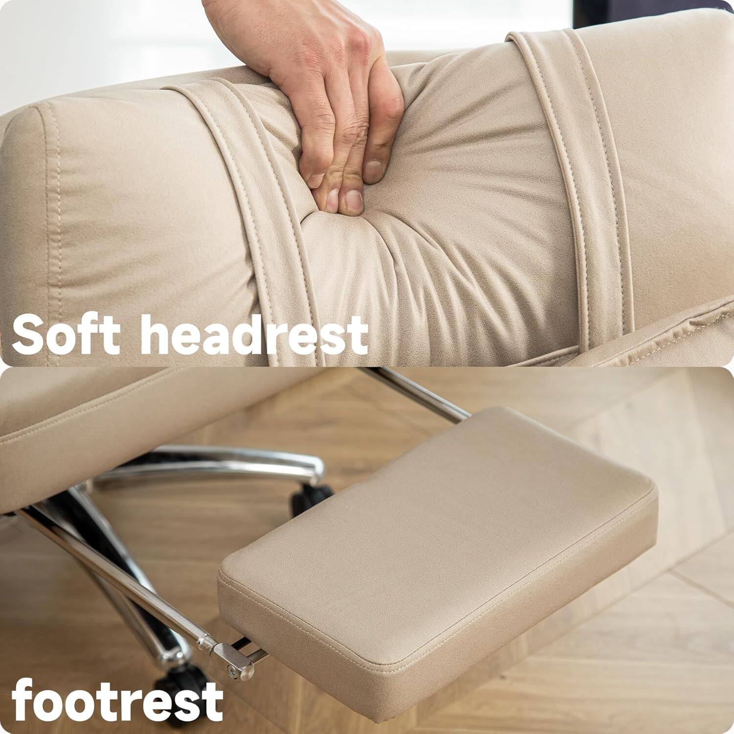 Soft headrest  
footrest