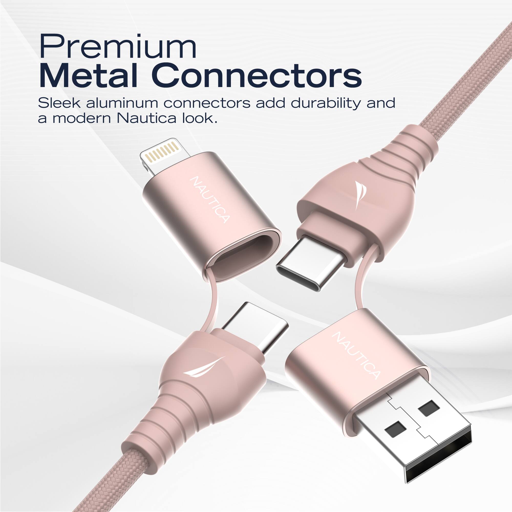 Premium Metal Connectors

Sleek aluminum connectors add durability and a modern Nautica look.