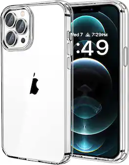 Entronix - Hard Back Case for iPhone 13 Pro – Durable and Stylish Protection - Clear