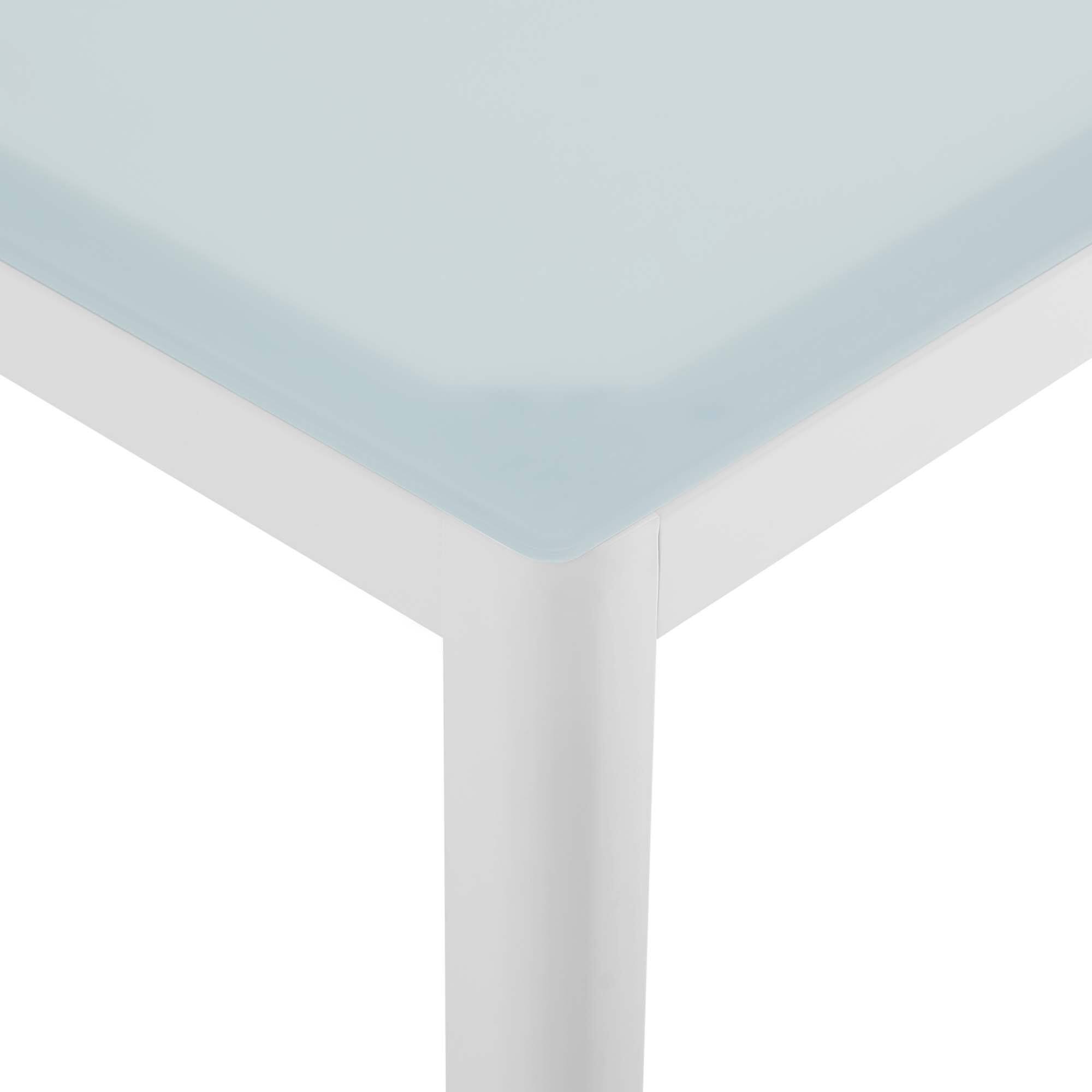 Alt View 2. Modway - Raleigh 59" Outdoor Patio Aluminum Dining Table by Modway - White.
