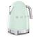 Angle. SMEG - KLF04 7-Cup Variable Temperature Kettle - Pastel Green.