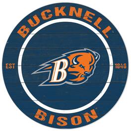 Jardine - Bucknell Bison 20'' x 20'' Indoor/Outdoor Circle Sign - Blue