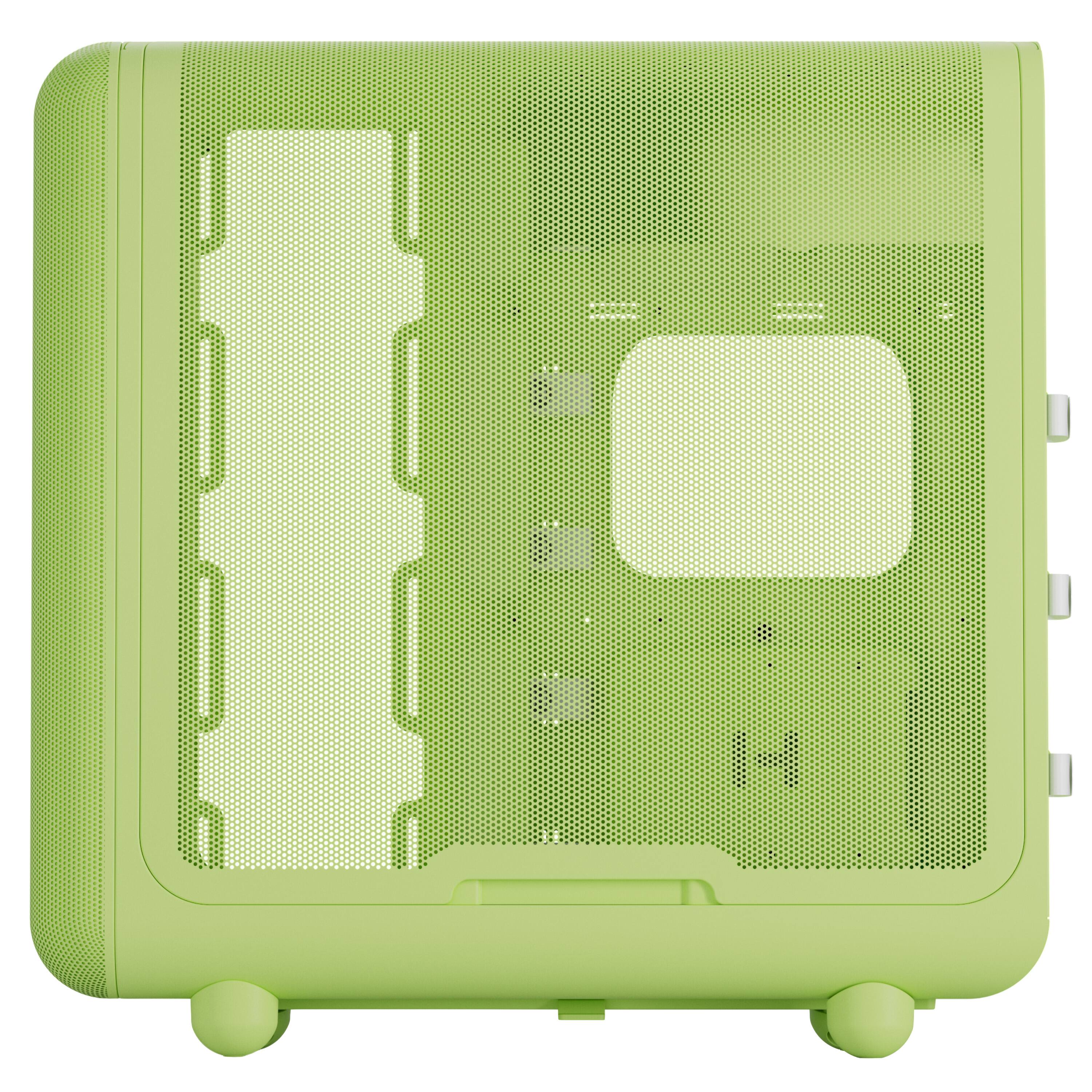 Angle. HYTE - HYTE X50 Modern Performance ATX Mid-Tower PC Gaming Case - Matcha Milk.