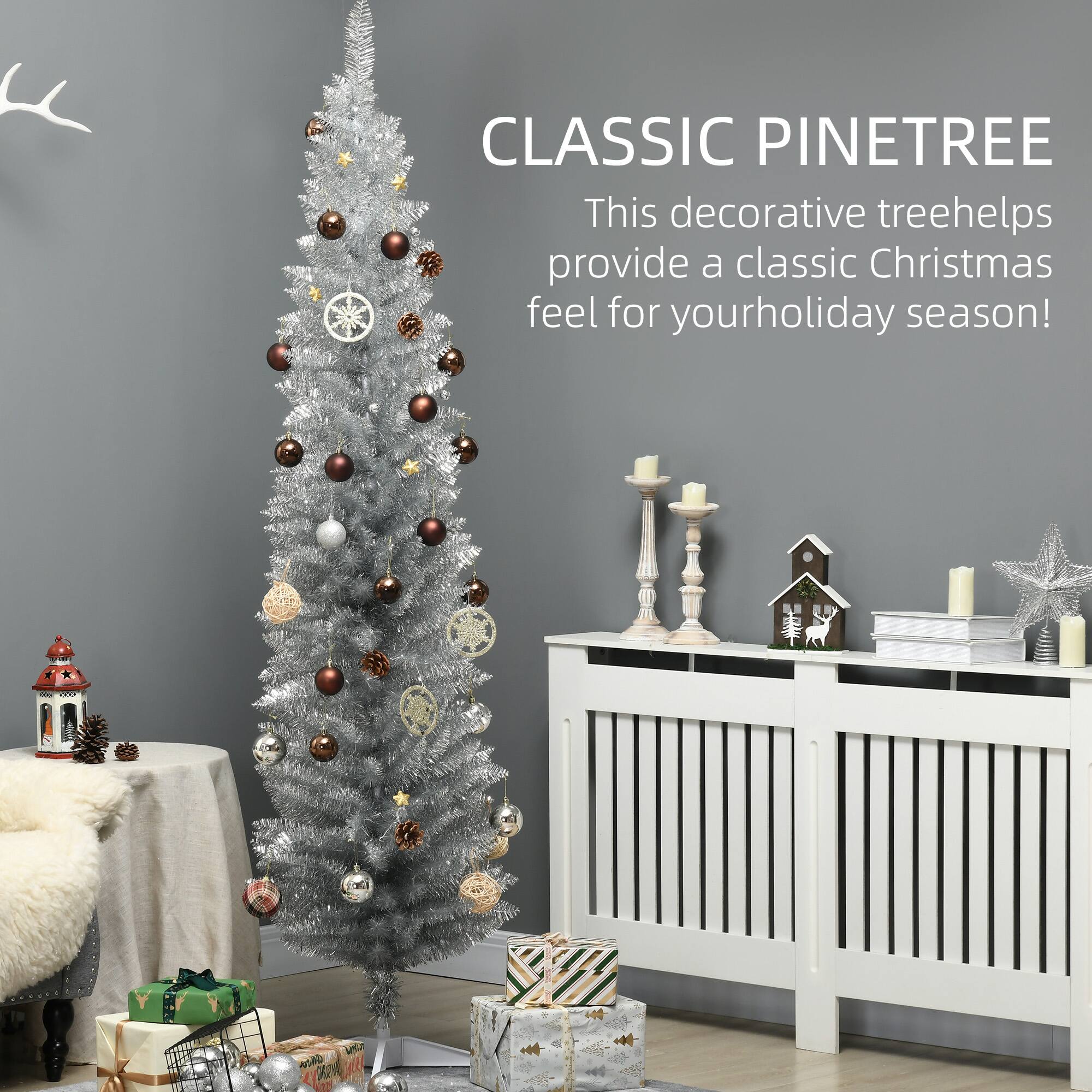 CLASSIC PINETREE  
This decorative tree helps provide a classic Christmas feel for your holiday season!