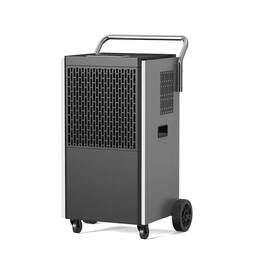 Airplus - 243-Pint Commercial Dehumidifier with Drain Hose, 138L/Day for Warehouse Garage Basement, Dark Gray