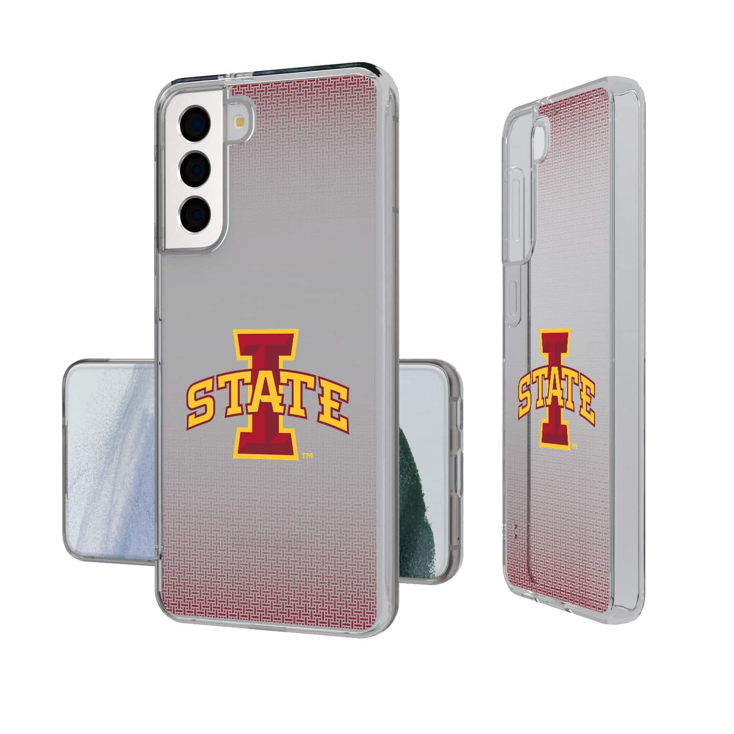 Keyscaper - NCAA - Iowa State Cyclones Linen Logo Galaxy Clear Case - S23 Ultra - Multicolor