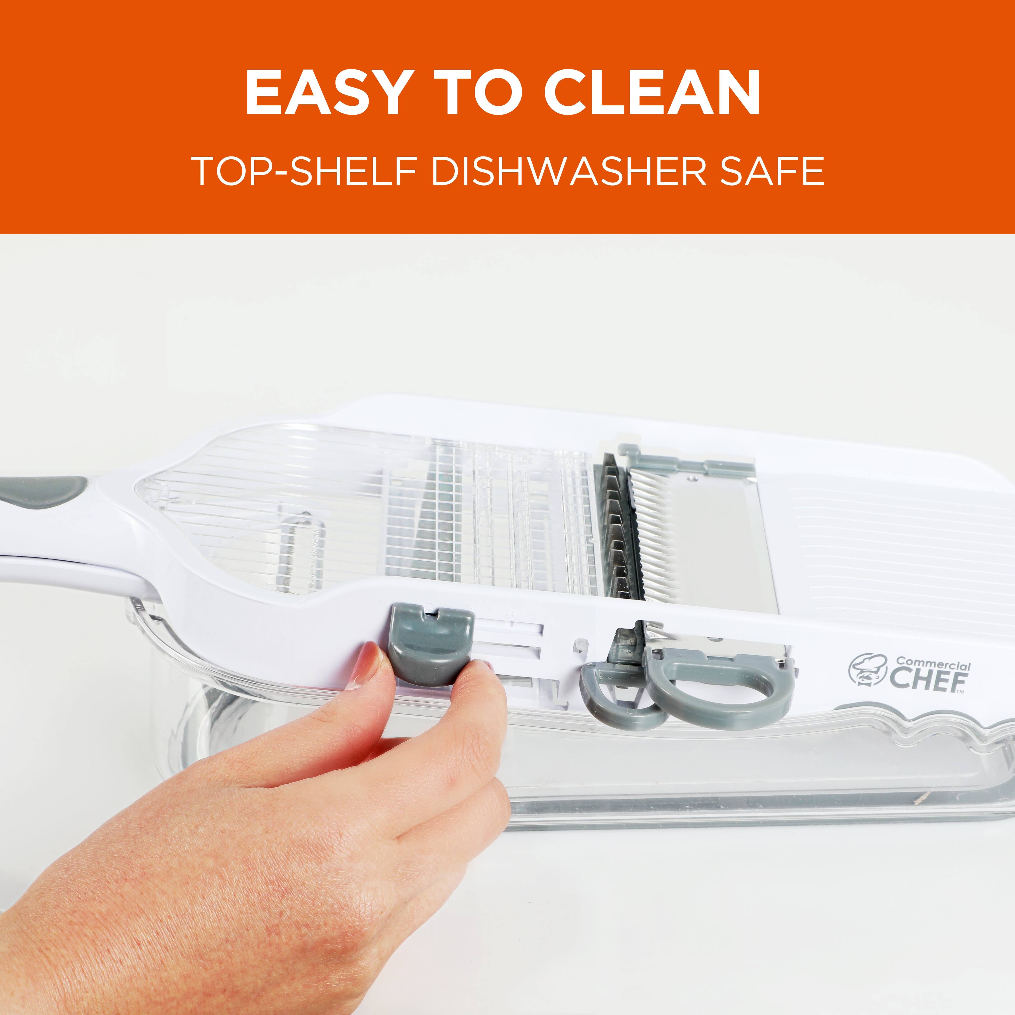 EASY TO CLEAN  
TOP-SHELF DISHWASHER SAFE  

Commercial CHEF