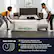 Front. Ghostbed - Hybrid Massage Mattress TXL - White.