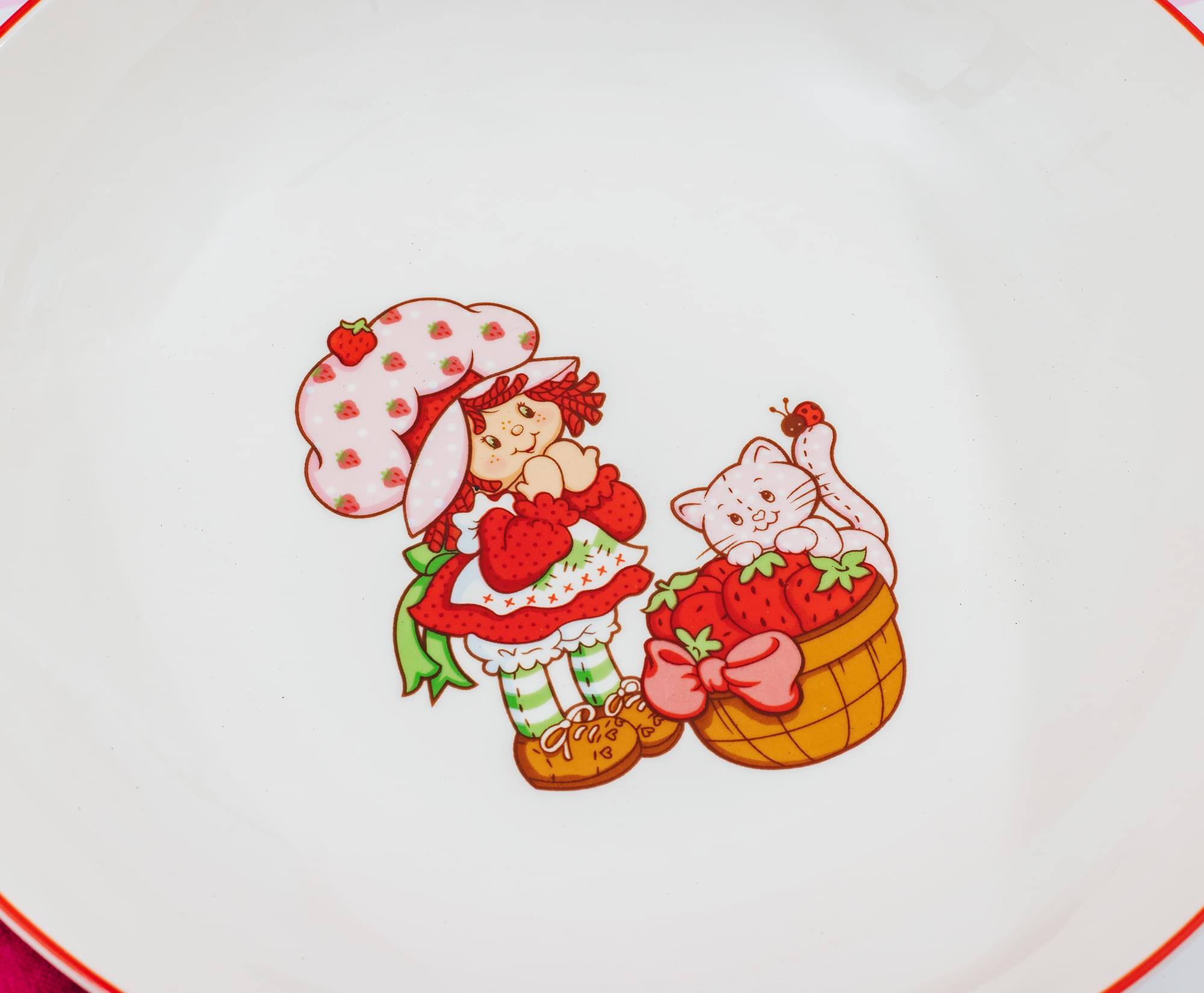 Alt View 3. Silver Buffalo - Strawberry Shortcake 9-Inch Ceramic Coupe Dinner Bowl - Multi-Colored.