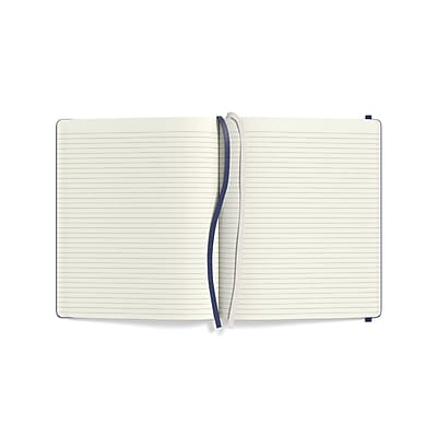 Alt View 4. TRU RED - Large Hard Cover Ruled Journal - Blue.