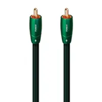 AudioQuest - Forest Coax 9.8' Digital  Digital Audio Cable with RCA to RCA Connectors - Black with Green Stripes - Front_Zoom