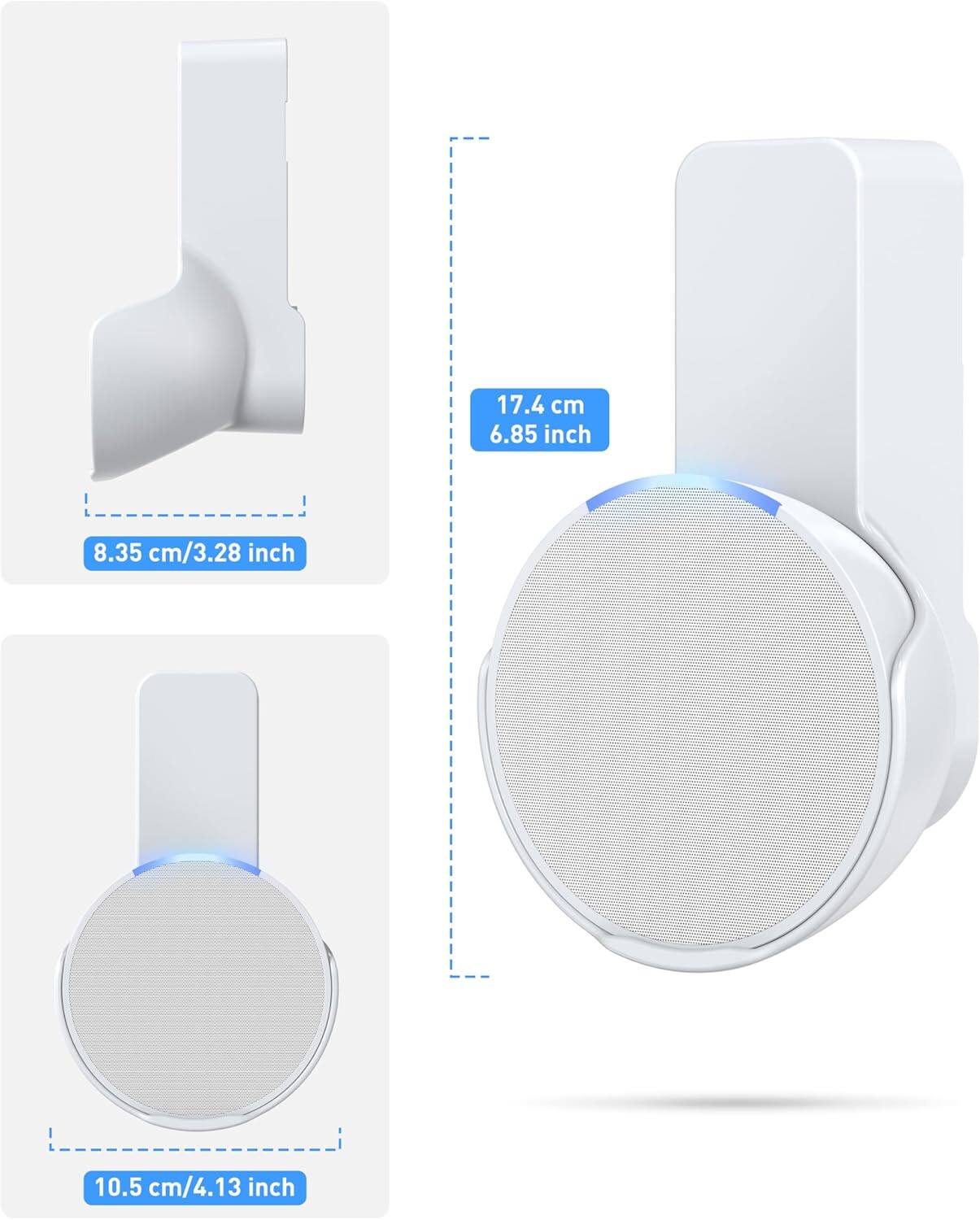 17.4 cm / 6.85 inch  
8.35 cm / 3.28 inch  
10.5 cm / 4.13 inch