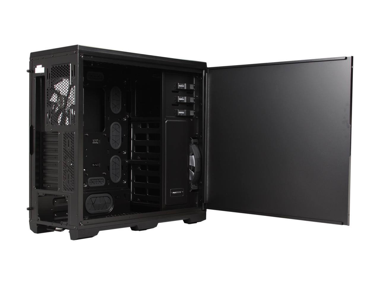 Alt View 4. Phanteks - Phanteks Enthoo Pro series PH-ES614PC_BK Black Steel / Plastic ATX Full Tower Computer Case (non-power supply cover) - Black.
