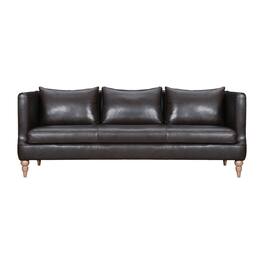 Armen Living - Vincenza 85" Dark Brown Leather Sofa - Dark Brown