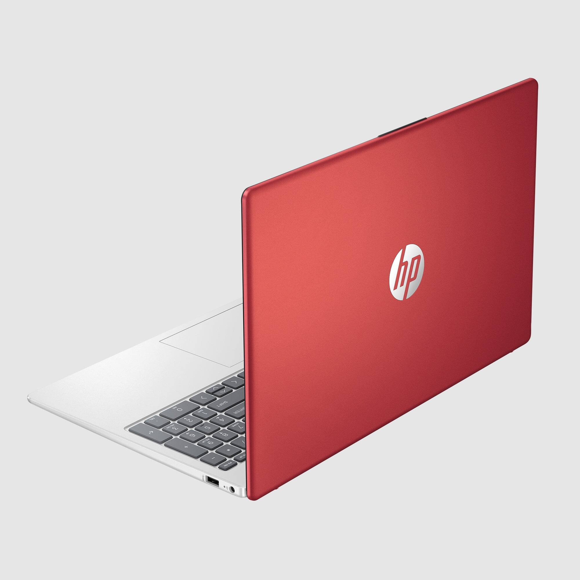 Angle. HP - HP 15-FD0083WM 15.6" HD Laptop Intel Pentium N200 4GB RAM 128GB SSD W11H - Red.