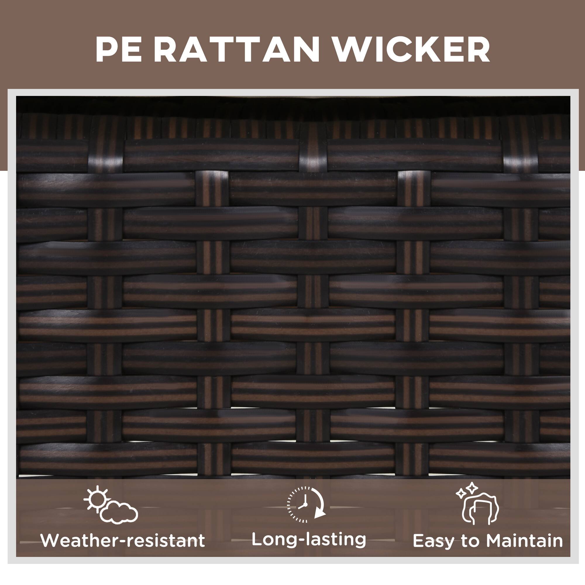 PE RATTAN WICKER

Weather-resistant
Long-lasting
Easy to Maintain