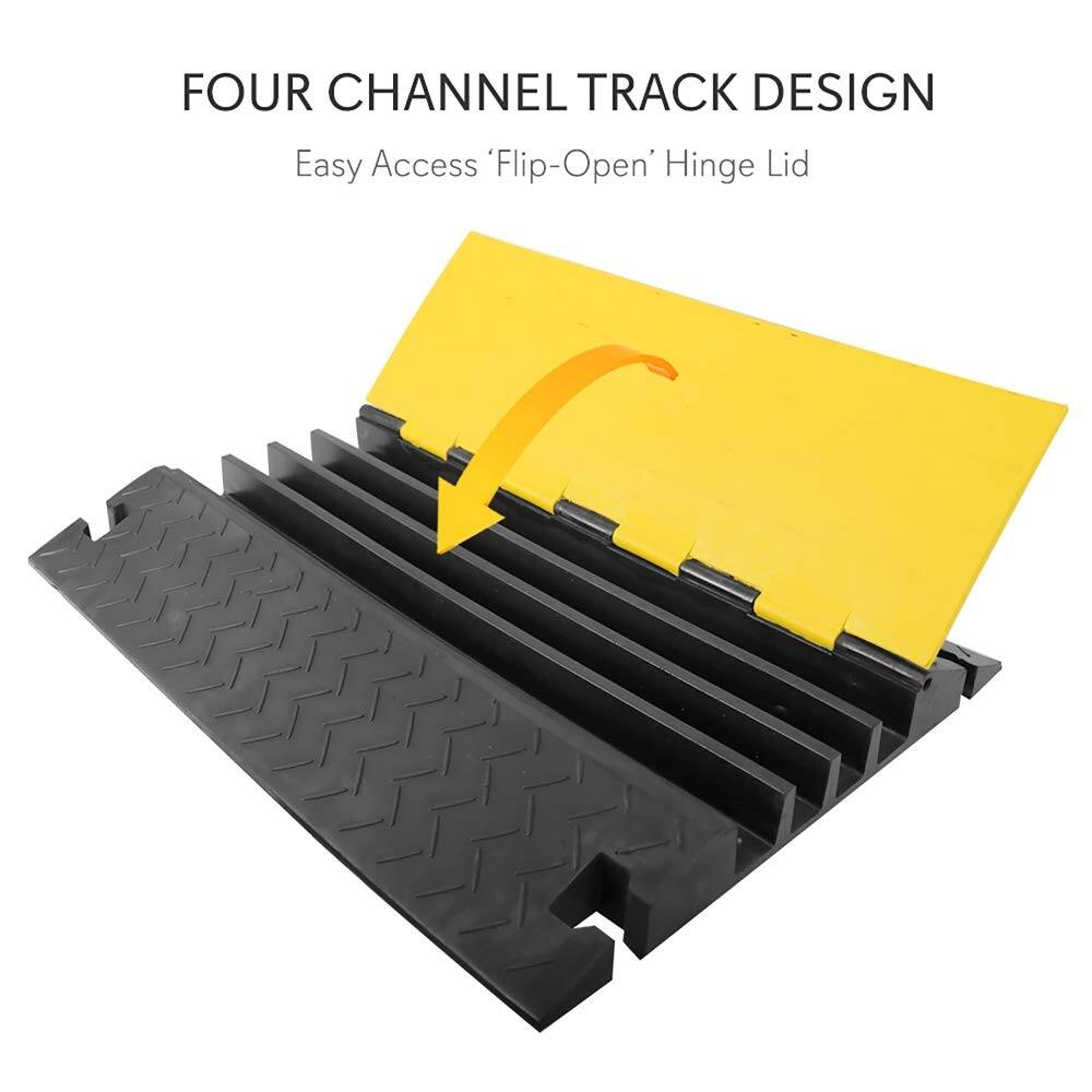 FOUR CHANNEL TRACK DESIGN  
Easy Access 'Flip-Open' Hinge Lid