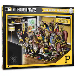 YouTheFan - Pittsburgh Pirates Purebred Fans 18'' x 24'' A Real Nailbiter 500-Piece Puzzle - Multicolor