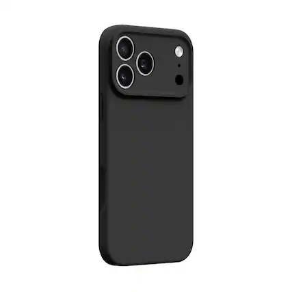 Front. SaharaCase - Apple iPhone 17 Pro Case | Ultra Thin Silicone | Smooth Finish | Anti-Slip Grip | Venture Series - Black.