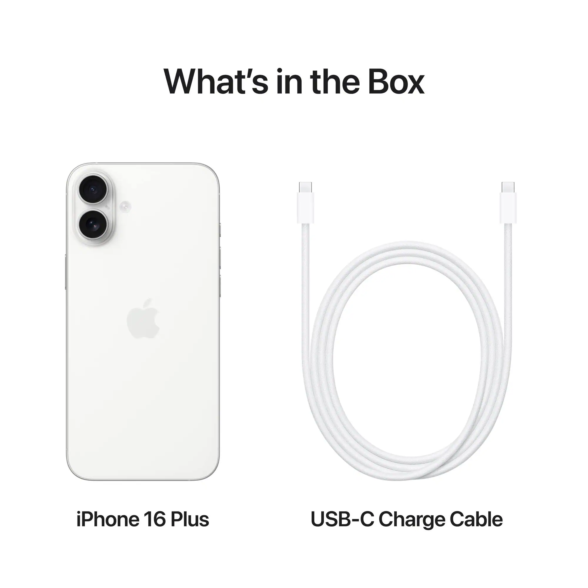 What's in the Box: iPhone 16 Plus USB-C Charge Cable