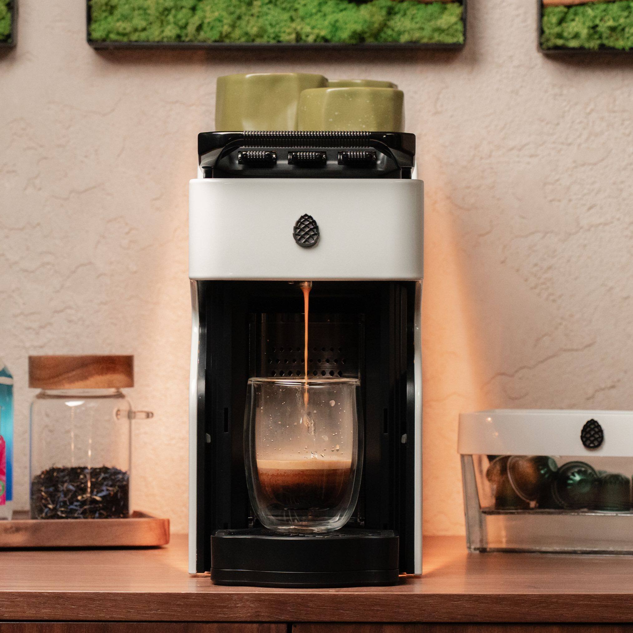 Alt View 1. Milton Coffee Co. - Stainless Steel Brew Path, Compatible with Nespresso OriginalLine Capsules, cup warming tray, low noise, 19 bar motor - White.