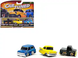Car Tuned - "Lowriders" Series 2 Chevrolet Triple Pack Set of 3 Cars Diecast Model Cars by CarTuned - Multi