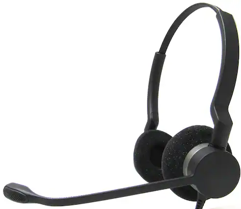 Front. Jabra - BIZ 2300 Headset - Stereo - USB Type C - Wired - 32 Ohm - 70 Hz - 16 kHz - Over-the-head - Binaural - Supra-aural - 7.71 - Black.