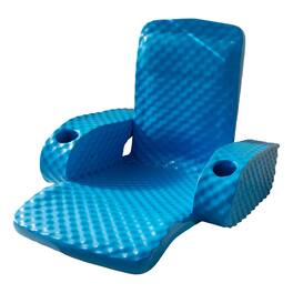 TRC Recreation - Folding Baja Chair Swimming Pool Float Armchair - Bahama Blue
