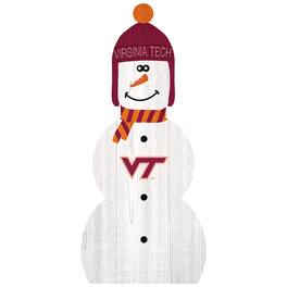 Fan Creations - Virginia Tech Hokies 31'' Snowman Leaner - White